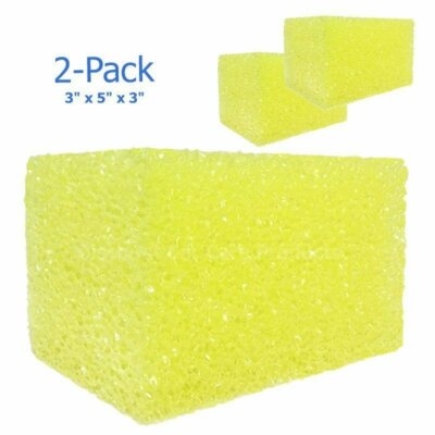 Bug Block Scrubber Sponge 3''x5''x3'' | Bugs, Tar, Bird Droppings, Tree Sap 2-Pack