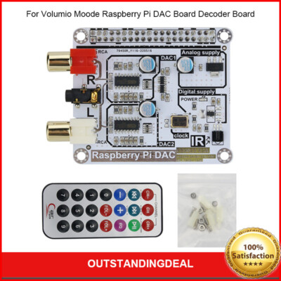 For Volumio Moode Raspberry Pi DAC Board Decoder Board 192KHz 24Bit 2CH DAC SZ