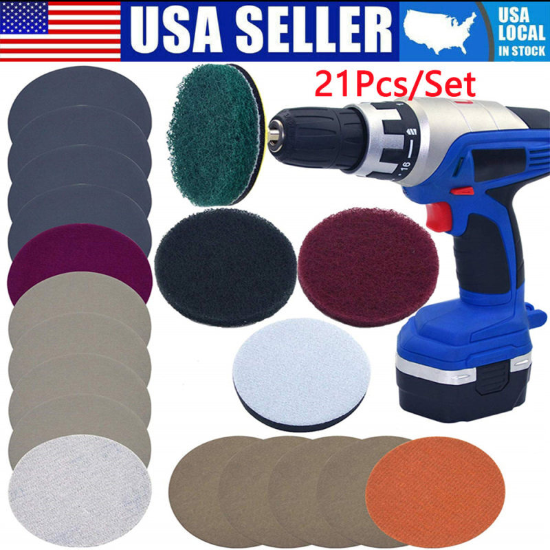 21Pcs Car Light DIY Polishing Pad Restore Headlight Repair T