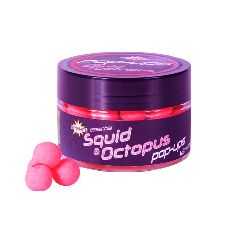 MINI BOILIES POP UP  SQUID + OCTOPUS 12 mm DYNAMITE BAITS 45 GR DY1610