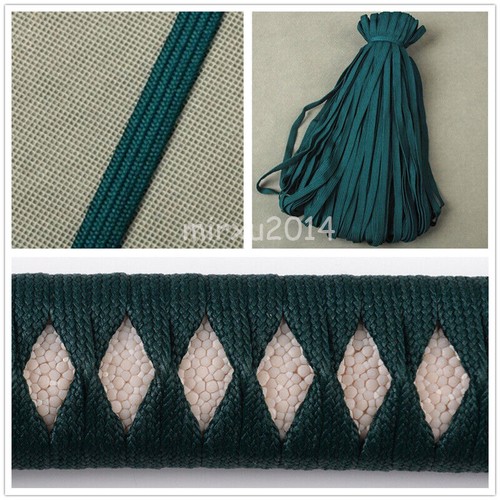 工芸品 sayoi Blue Green Synthetic Silk Ito Sageo Tsukamaki For Japanese