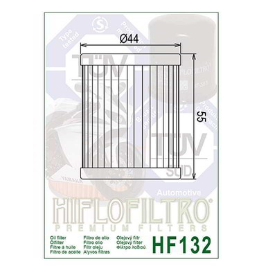 Hiflofiltro HF132 Oil Filter 3 Pack Arctic Cat 250 300, LTF250 LT250