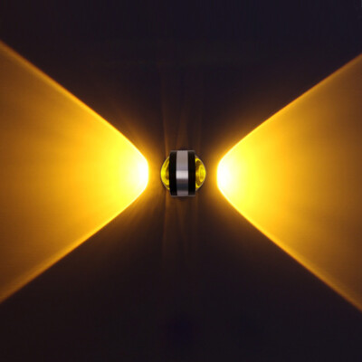 Dimmable/N 2W LED Wall Sconces Light Fixture Crystal Lamp Up/Down Lighting Aisle