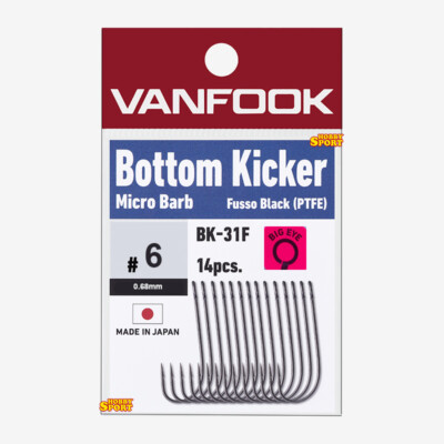 VANFOOK BOTTOM CLICKER BK-31F SIZE 6 AMI COMPETIZIONE PER TROTA TORRENTE  14 PZ