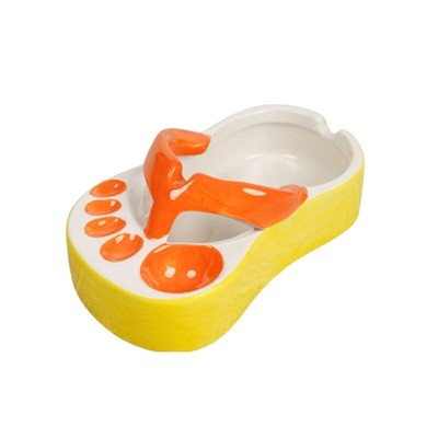 Cute Slipper French Fries Dish Flavorful Tomato Sauce Dipping Dish Cartoon4342