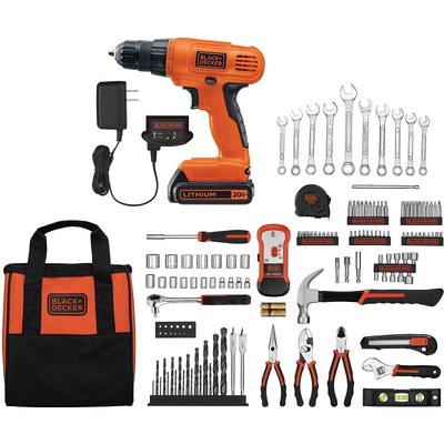 Black Decker Ldx1pk Volt 68 Piece Lithium Ion Drill Driver Project Kit Hlpsocialsquare Com