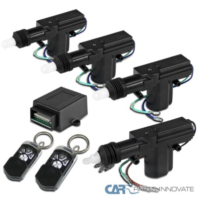 Car Central Power Door Lock / Unlock Remote Kit Keyless Entry For 2 / 3 / 4 Door