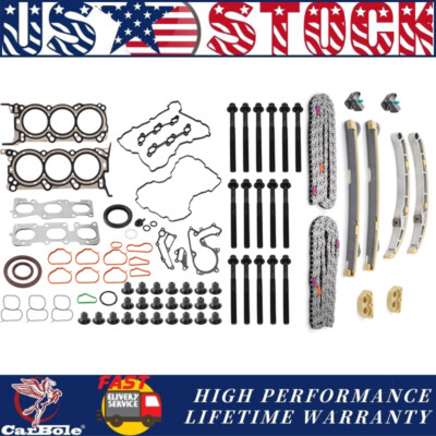 Timing Chain Kit & Head Gasket Set W/ Bolts for Kia Cadenza Sorento Sedona 3.3L