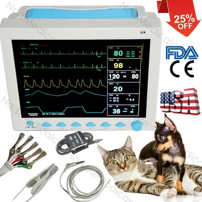 FDA Patient Monitor ICU Vital Signs Multi-parameter ETCO2 Printer optional Fedex