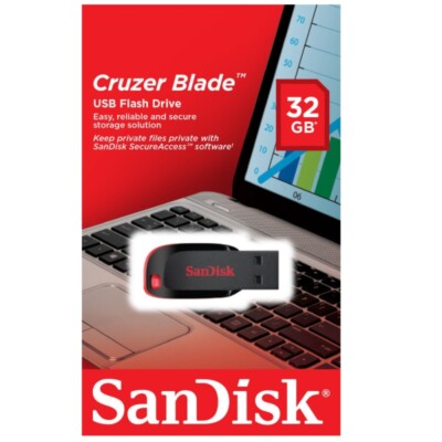 New SanDisk 8GB 16GB 32GB 64GB 128GB Cruzer Blade CZ50 USB Sticks Flash Drive
