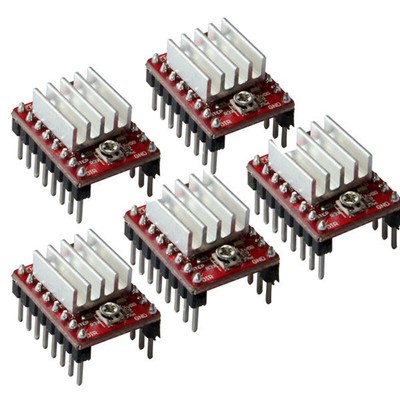 5x A4988 Stepper Motor Driver Module w/ Heatsin For 3D Printer Polulu Reprap KD