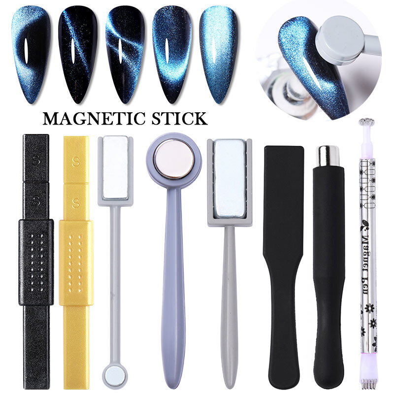 Cat Eye Nail Magnet Stick Flower Stripe For Magnetic UV Gel Polish Tool Set Kit
