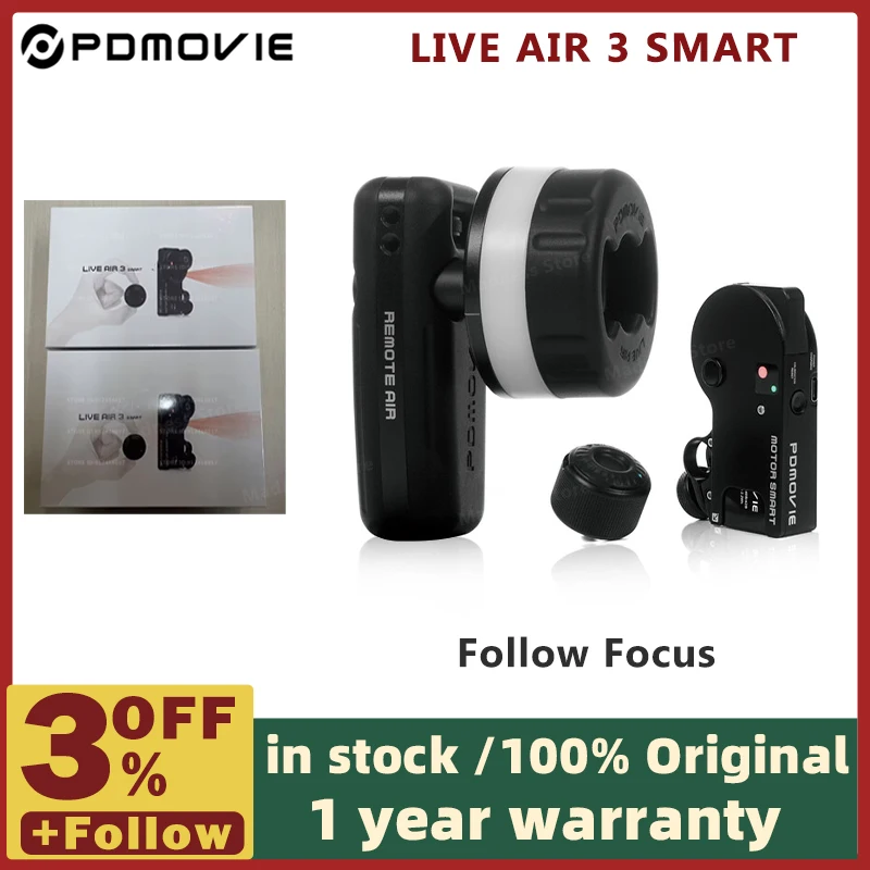 LIVE AIR3 SMART Wireless Follow Focus Lens Control System Bluetooth for Ronin S