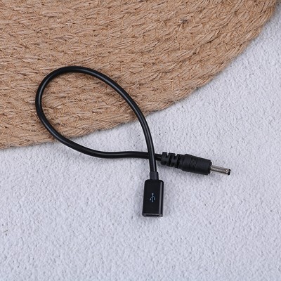 DC power micro usb female socket to dc 3.5 x 1.35mm male plug adapter ca PB.t Cq