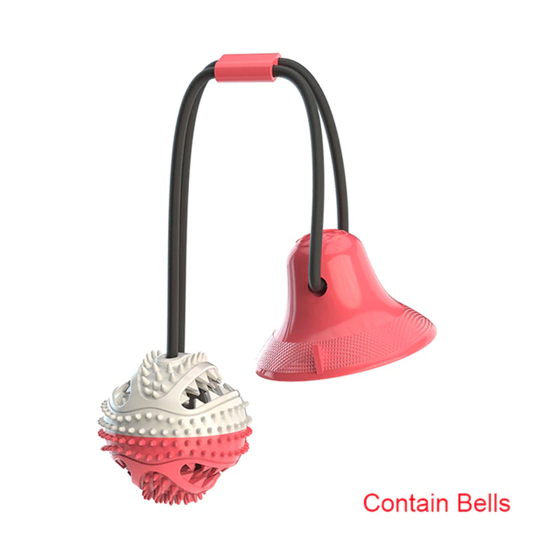 Large Dog Ball Toys Suction Cup Ropes Interactive Leaking Slow Feeder Chew Toy T