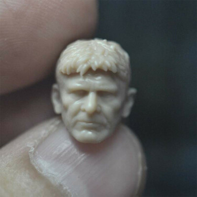 1/18 Scale Blade Runner Old Harrison Ford Head Sculpt Unpainted Fit 3.75'' Figure