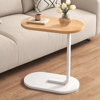 C Shaped Side Table for Sofa Coffee End Tables for Living Room Bedside Tables UK