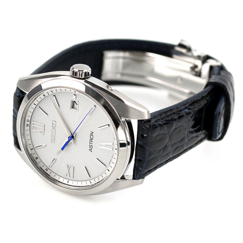 Pre-owned Seiko Astron Sbxy035 White Dial Titanium Radio Solar Men`s Watch Made In Japan