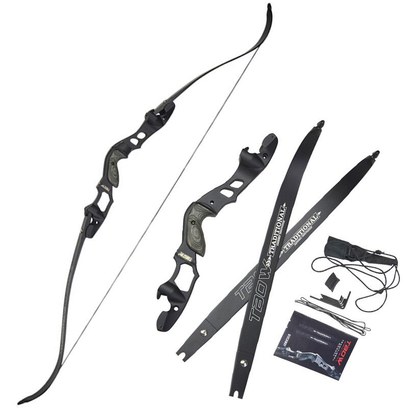 ILF 63 Zoll Recurvebogen 30-60lbs Wurfarme 19 Zoll Bogengriff Bogenschießen Jagd
