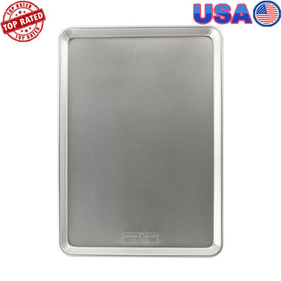 Extra Large Aluminum Baking Sheet Pan Rust Proof Commercial Duty Reinforced Rim