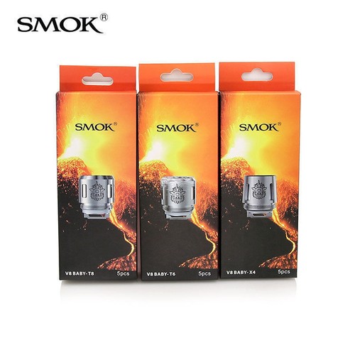 5PCS TFV8 Baby Coils Head Cloud Beast Replacement for V8 Baby T8 X4 Q2 Q4 T6 US
