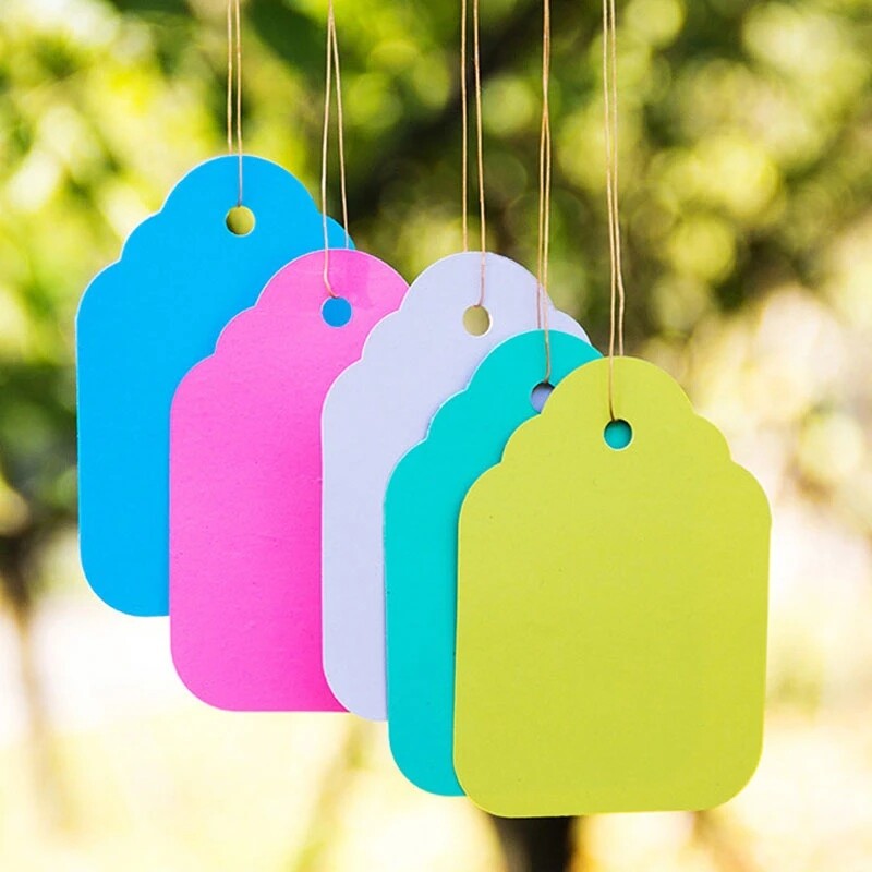 100x Plant Label Waterproof Hanging Plant Tag Marker Signs Garden Label Reusable