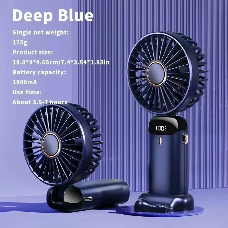 Electric Fan Portable Air Conditioner Mini Cooler Rechargeable Neck Fans for Hom