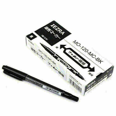 10pcs Tattoo/Piercing Skin Marking Pen Double Ended Marker Fine Thick Tip