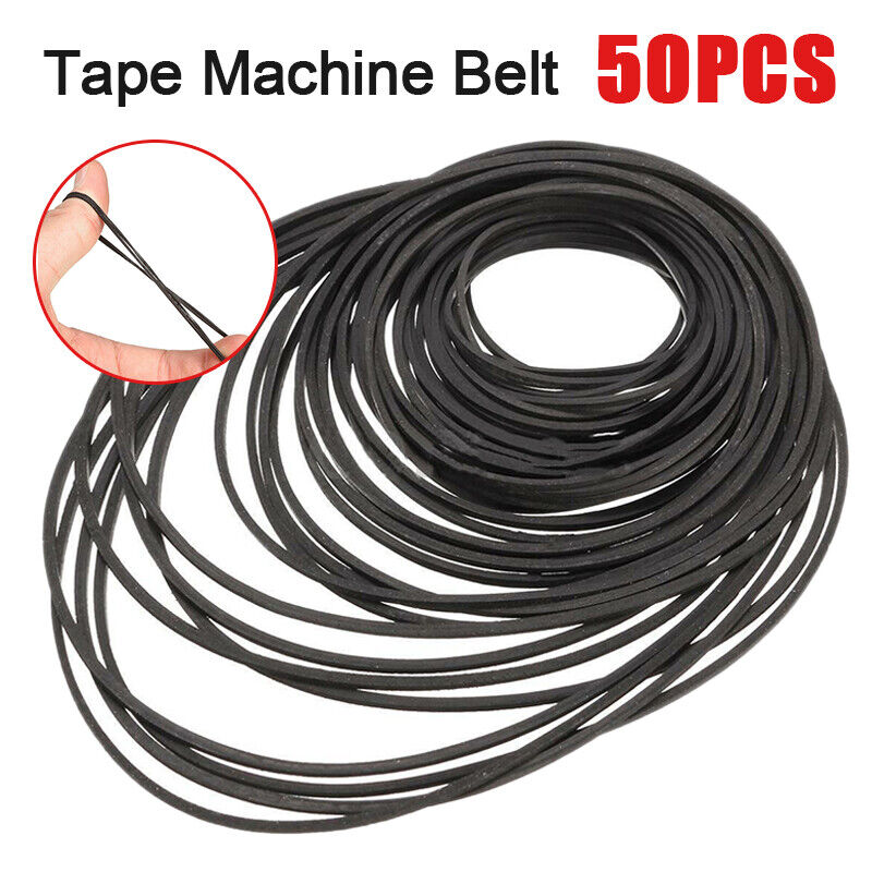 50x Antriebsriemen 40-130mm Riemen für Kassettendeck Cassette Tape Deck Belt '