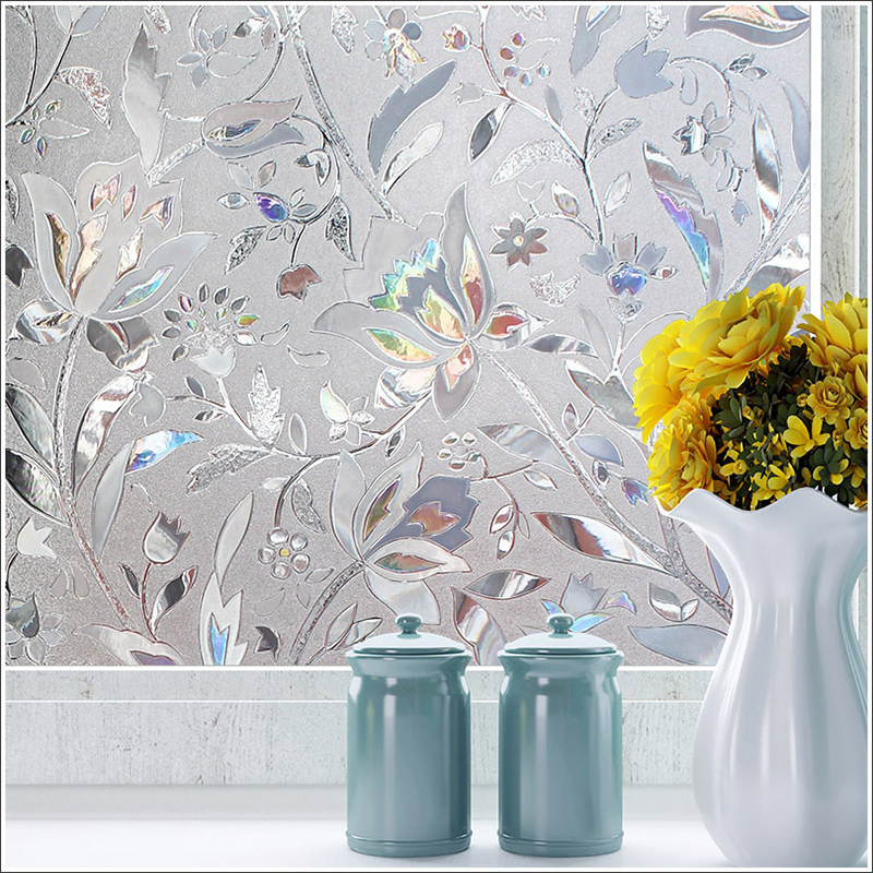 3D Regenbogen Folie Fensterfolie selbstklebend Sichtschutz
