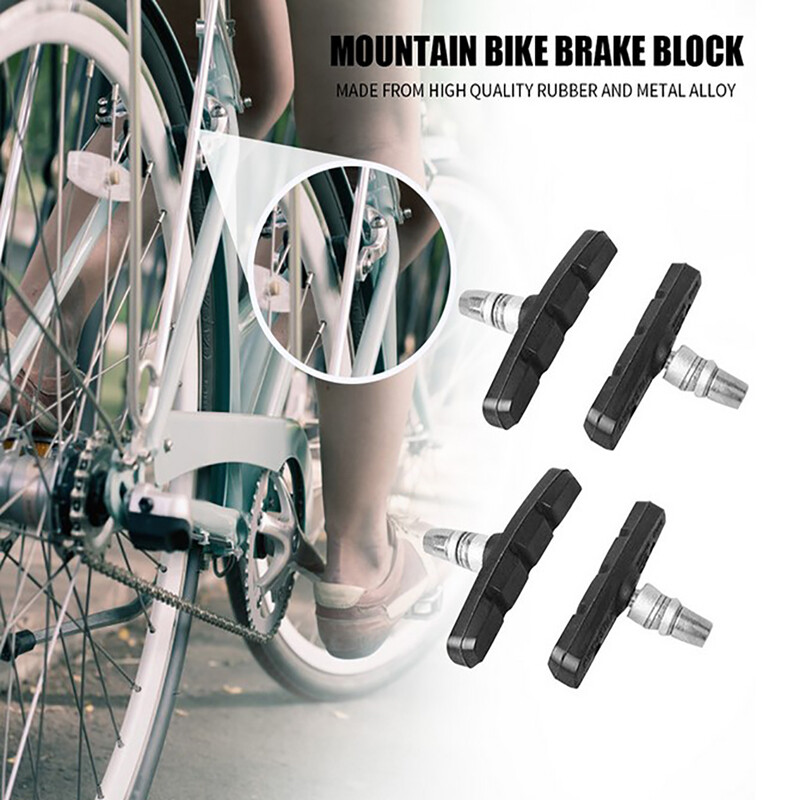 4 Pcs Bicycle Break Pads Shoes Tools For Mountain Road Bike Brake BloS*