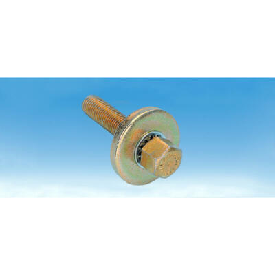 Milodon Harmonic Balancer Bolt 84530; Hex 7/16-20 x 2 in. Gold Iridite for SBC
