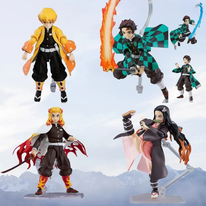 Figma Poseable Figure - Zenitsu/Tanjiro/Nezuko/Rengoku (Color D)