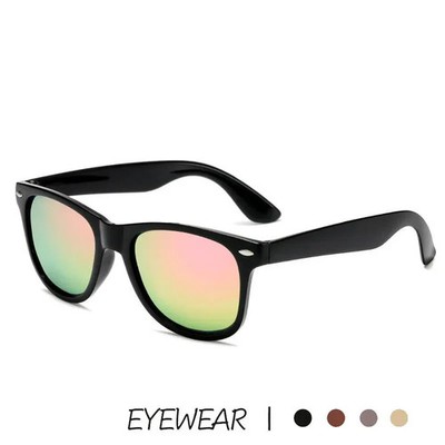 Sonnenbrille Damen Herren Rechteckig UV400 Schwarz Retro