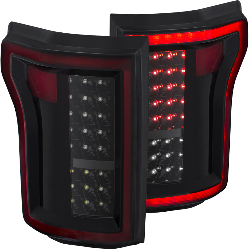 ANZO LED Taillights Black for 2015-2016 Ford F-150 - Picture 1 of 10