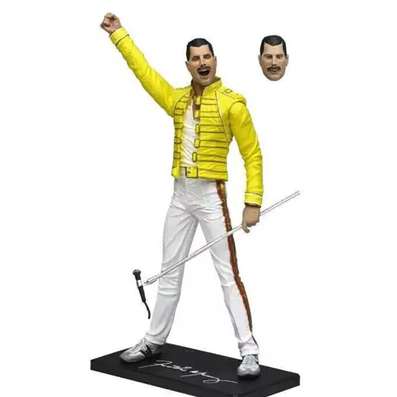 Live at Wembley Stadium Queen Freddie Mercury Action Figure Collection Model toy