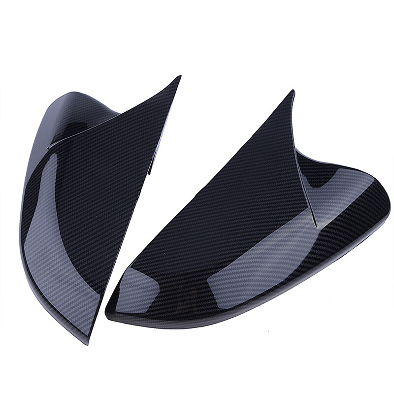 FOR 2016-2021 HONDA CIVIC CARBON FIBER SIDE VIEW MIRROR REPLACEMENT COVER CAP AD