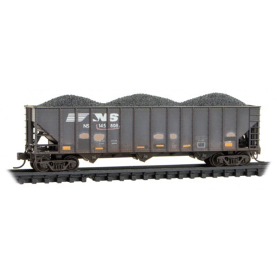Norfolk & Southern Hopper w/Coal Load Weathered MicroTrains MTL#10844540 N Scale