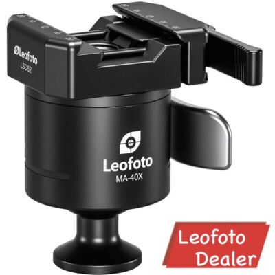 Leofoto MA-40X Outdoors Lever-Release Rapid Lock Ball Head-Arca & Picatinny