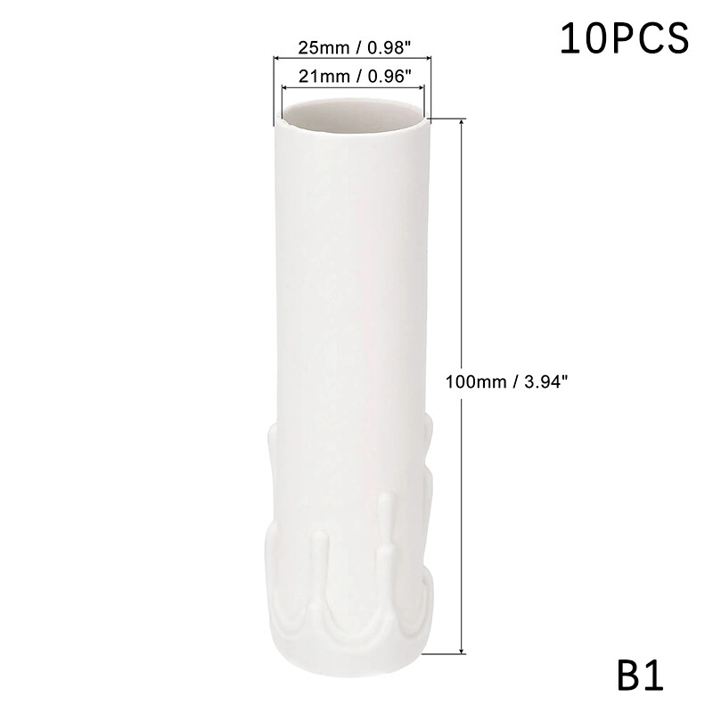 10pcs Candle Light Socket Covers E14 Candle Covers Sleeves For Hotel