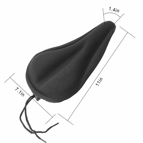 Bicycle Silicone 3D Gel Saddle Seat Cover Comfort Pad Padded Soft Cushion New