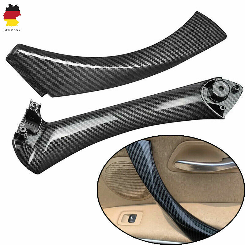 Für BMW E90 E91 3er Sedan Limo Carbon Look Auto Türgriff Innengriff Links Set DE
