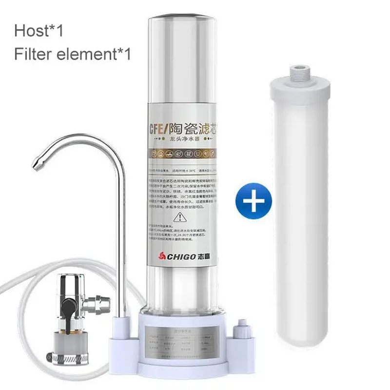 80L/H Household Straight Drink Water Purifier Tap Water Filter for Kitchen Front