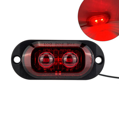 12V 24V Truck LED Side Marker Light Car Trailer DOT E8 Mark Reflector Van Cle-bf
