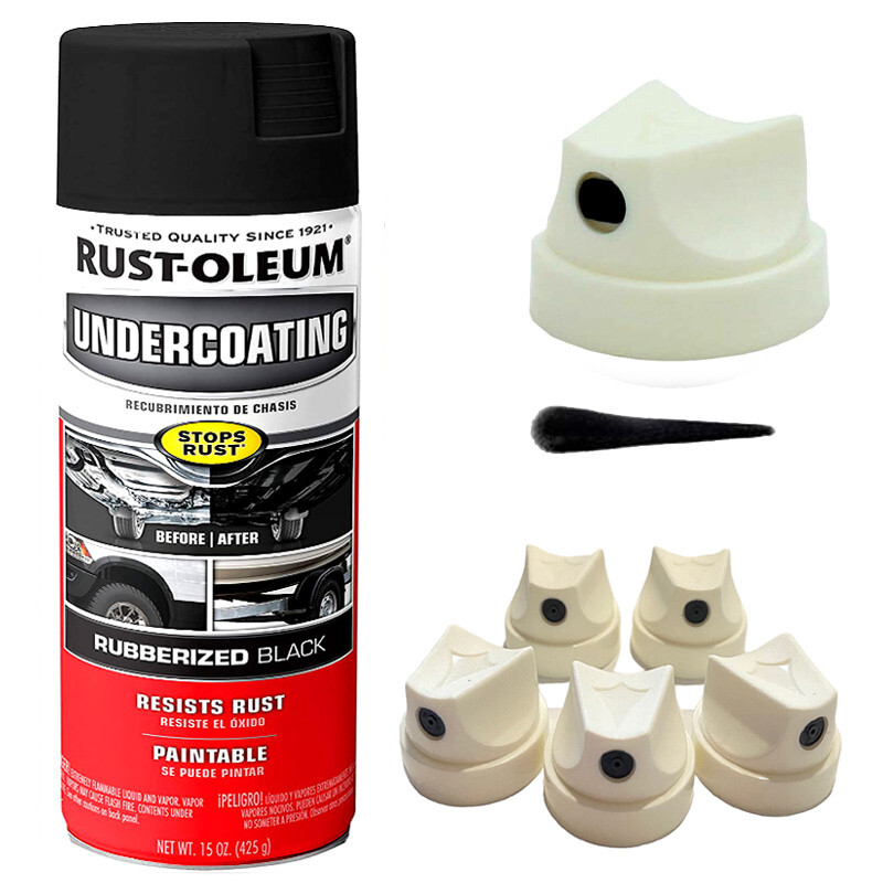 5 Spray NOZZLES for RustOleum Rubberized Undercoating Spray