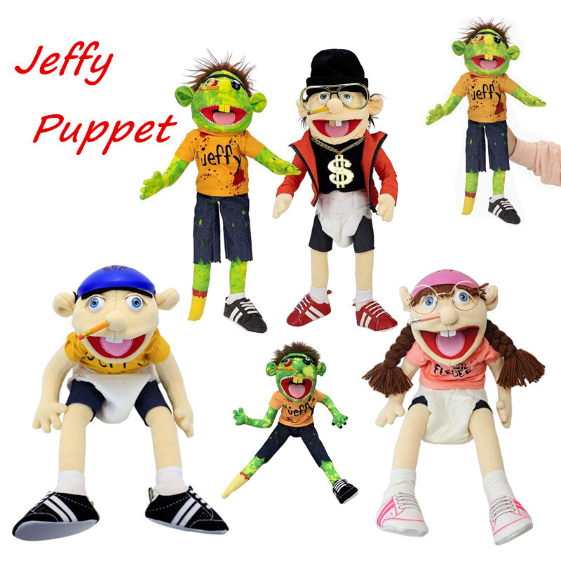 60cm Large Jeffy Hand Puppet Plush Doll Stuffed Toy Figure K