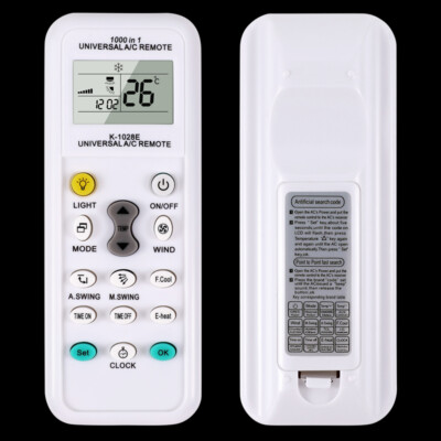 Control remoto para más de 1000 marcas universal de aire acondicionado + batería
