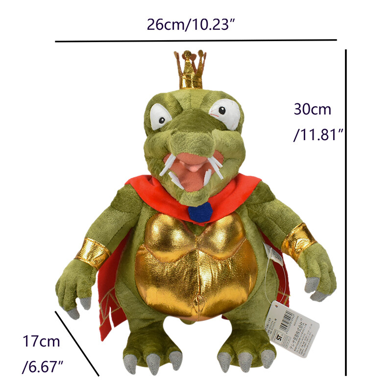 12" Super Mario Bros King K.Rool Soft Plush Toys Stuffed Doll Xmas Kids Gifts US