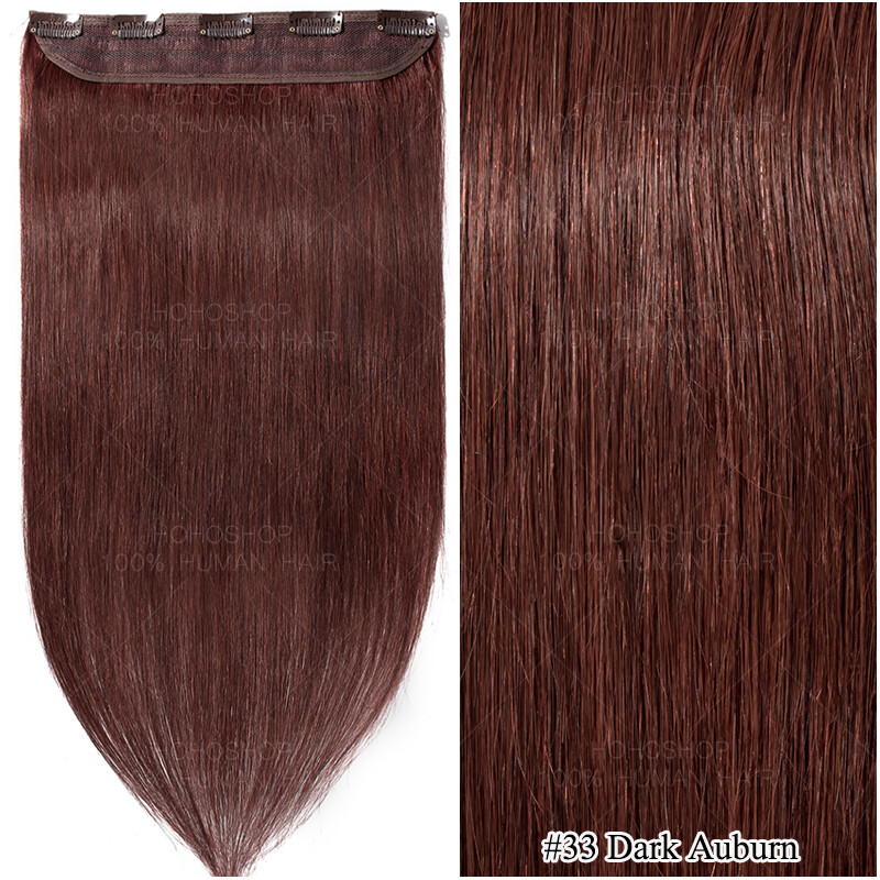 Highlight 100% Remy One Piece Clip In Real Human Hair Extensions THICK Weft Long