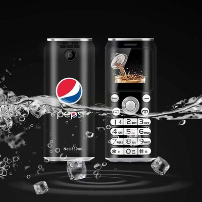 Cola Type Mobile Phone Plastic Unlocked Dialer Dual Sim Camera Xmas Gift